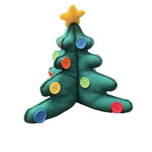 Hallmark Keepsake Kids My Very Own Christmas Tree Felt Plush Big Button 15”